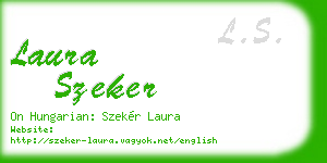 laura szeker business card